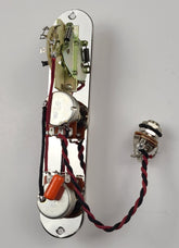 SolderX 3-Way Wiring Harness Plus Control Plate for Tele®, Nickel Finish - AxLabs